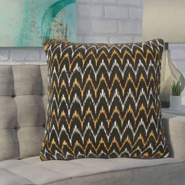 Dakota Fields Altoona Chevron Cotton Reversible Throw Pillow Wayfair